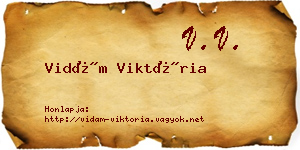 Vidám Viktória névjegykártya