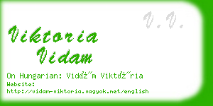 viktoria vidam business card